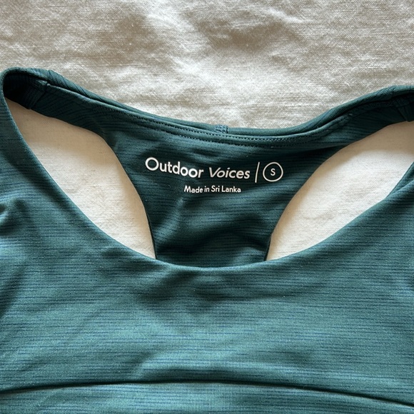✨ OUTDOOR VOICES TECH SWEAT CROPPED BRA SZ S - Picture 2 of 4
